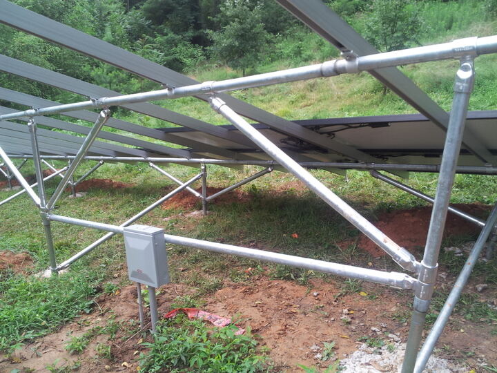 Ground-mount solar racking